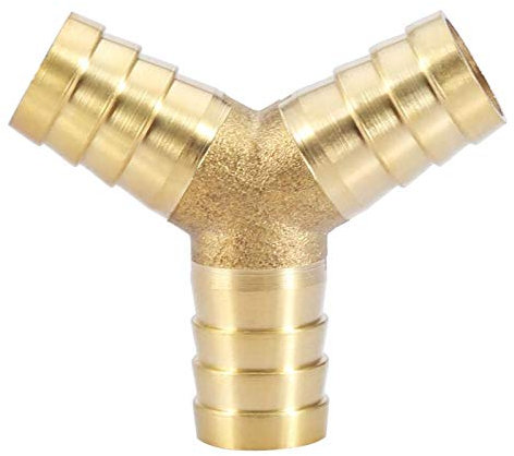 1pcs Connecteur Barbelé en Y en Laiton Adaptateur D'union de Menuisier à 3 Voies OD 6/8/10/12/14/16mm pour Jointure Raccord Air Gaz Eau