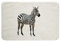 Loussiesd Zebra Badematte 40x60cm Zoo Tiermotiv rutschfest Badezimmerteppich Safari Wild Drucken Badteppiche Tierwelt Design Weich Zottelig Wohnzimmer Küche Badvorleger Wohnkultur Schwarzweiß