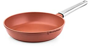 Westinghouse PERFORMANCE SERIES WCFP0095024OR Poêle à frire avec revêtement Cool Touch et poignée en acier inoxydable Rouge 24 cm