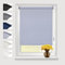 Eurohome Verdunkelungsrollo Thermo Rollo 65x130cm (Stoffbreite 61 cm) Hellgrau Klemmfix ohne Bohren mit gleichfarbige Beschichtung Seitenzugrollo Oeko-TEX Standard 100 Klemmrollo für Fenster & Tür