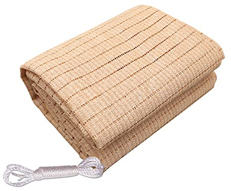 sgxxkj123 Tenda a Vela Parasole Rettangolare HDPE, Protezione UV 95%, Vela Ombreggiante Traspirante, per Esterno Giardino Patio Pergola Cortile Balcone(Color Legno) (4x5m/13.12x16.4ft)
