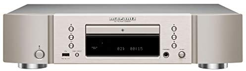 Marantz CD6007 CD Player, Fine Tuned CD Player with USB Port, High Resolution D/A Conversion, Up to 192 kHz/24 Bits, Headphone Amplifier, Digital Filters - Silver/Gold (Renewed)