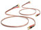 VVFLED 2 Pack 2m HiFi Speaker Wire Cable With Gold-Plated U Fork Spade Plug to Banana Plugs, Jumper Cable Terminal for Audio Amp