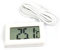 YIUPEDRFG Termómetro digital con sonda Pantalla LCD de 2M Sensor de temperatura del agua del clima Medidor a prueba de agua Medidor de higrómetro para exteriores, Blanco