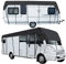 Bache de Protection Camping Car, Bache Caravane, 420D Tissu Oxford résistant aux UV/Eau/Poussière, Housse de Caravane Universelle pour Camping-Cars (L650 x W300cm(L256 x W118in))