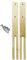 WILSONS DIRECT - Pair Of Headboard Struts Quality Wooden Headboard Legs With Fittings For Divan Bed Headboard Support Multi Fit Slotted & Pre Drilled Screws Size 76cm & 60cm (76cm)