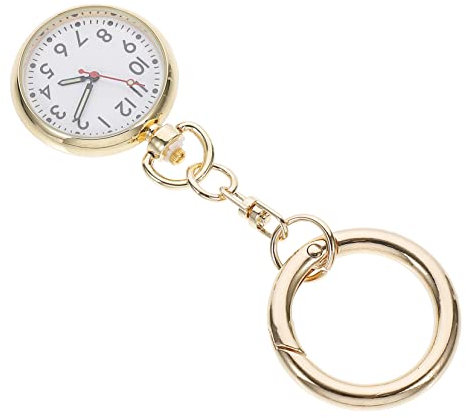BESPORTBLE Männer Geschenke Schwesterntisch Schwesternuhr Zum Anklemmen Mann Beobachten Taschenuhr Schlüsselanhänger Herrenuhren Geschenk Schlüsselhalter Abzeichen Pflege Zinklegierung