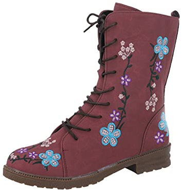 Stivali Gomma Donna Pioggia Fashion Scarpe da Donna Stivali Stivali Estivi Donna Morbidi Traforati Stivali Pioggia Bambina Cowboy Western Scarpe da Sandali con Tacco Basso Rosso-2 18.99