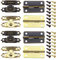SG Store 36 Stück Antike Bronze Hasp Latches Mini Scharniere mit Schrauben Mini Schrank Riegel Haspen Dekorative Zubehör für Schmuckschatulle Geschenkbox Puppenhaus