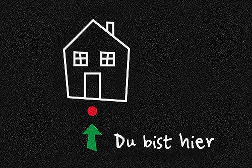 empireposter Du bist Hier - Fussmatte, Größe: 60 x 40 cm, Material Polypropylen