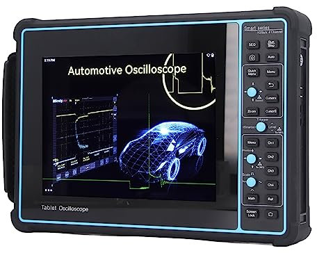 Kfz-Tablet-Oszilloskop, 100 MHz LCD-Bandbreite Tablet-Oszilloskop für Heimwerker (EU-Stecker)