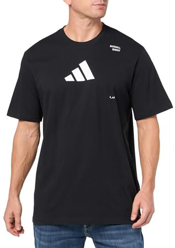 adidas Herren Baseball Kategorie Graphic T-Shirt, Schwarz, XS