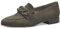 Jana Damen Loafer ohne Absatz Vegan Blockabsatz, Grün (Olive), 39 EU
