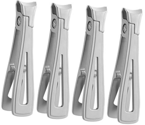 Healvian 4pièces Pince à Acier Inoxydable Coupe- Ergonomique Pour Hommes Et Femmes Outil De Manucure Et Pédicure Résistant Design Pratique Et