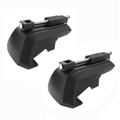 DREOW Dachträger 2PCS Universal Für Fahrzeuge Mit Getrennten Geländer Pfote Fuß Auto Dach Racks Top Stange Crossbar Ende Installieren Halterung Klemme Verwendet Dachgepäckträger