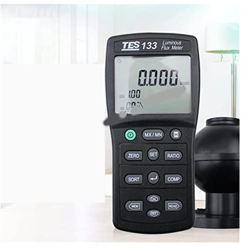 Digitaler Beleuchtungsstärkemesser Lichtmesser, TES-133. Lichtstrom-Lumen-Tester-Luminometer-Kraft-Test genauer und sofortige Antwort for LE. Ds faser beleuchtung. für Fotografie, Pflanzenwachstum, He
