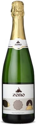 ZENO alcohol-liberated Sparkling White non-alcoholic wine (Bottle of 1x 750ml) Vegan friendly Gluten Free, Alcohol Free Wine, Gift Set, Ideal for Celebrations and Festive Parties (Single)