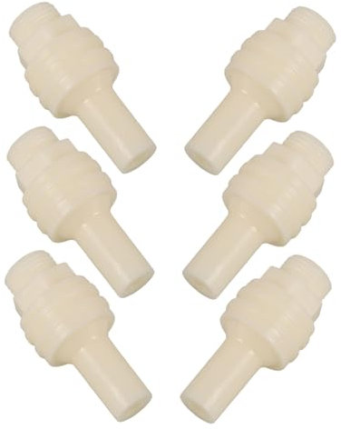 JEWEDECO 6-teiliges Feuerlöscher-düsenset Aus Metall Kompatibel Mit Wasserbasis-feuerlöschern 500 Ml Bis 1 L Installieren Heim Sowie Bürogebrauch Geeignet