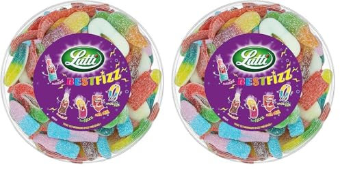 Lutti Best Fizz Bonbons Tubo 550 g (Lot de 2)
