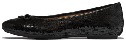 Fitflop DELICATO Sequin Ballet Flats Black