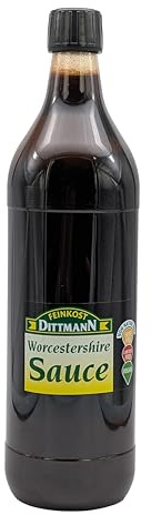 FEINKOST DITTMAN WORCESTERSHIRE SAUCE 1L PET-Flasche | salsa perrins | salsa inglesa | natürliche Zutaten | Soja-Sauce Alternative