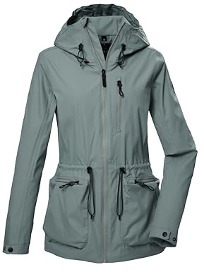 G.I.G.A. DX Damen Funktionsjacke/Outdoorjacke wasserdicht mit Kapuze GS 55 WMN JCKT, aquaverde, 50, 42710-000