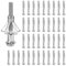 40 Stück Hohlraumdübel Metall, M6*52MM Rigipsdübel, Hohlraumdübel Set, Verzinkt HohlwanddüBel RigipsdüBel, Expansion Nuts für Hohlwand, Hohlziegel, Holzplatte, Gipskartonplatten