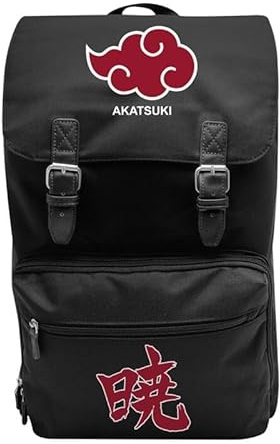 Naruto Shippuden - Akatsuki Unisex Rucksack schwarz/rot Polyester Anime, Fan-Merch, TV-Serien