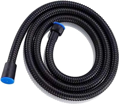 WUSHADEHANS Duschschlauch, 1 Meter schwarzer Flexibler Brauseschlauch 304,(1M)