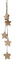 creativ home Holz- Stern- Girlande Simple Sternhänger mit 5 Sternen 5 cm. Länge ca 45 cm. Natur. 4316521-69