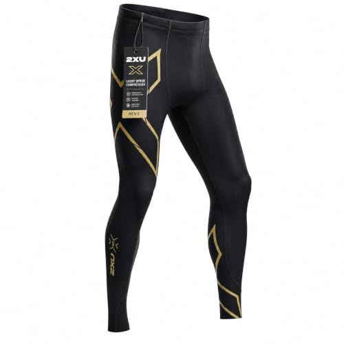 2XU Light Speed Compression Tights, MA5305b, Black/Black Reflective