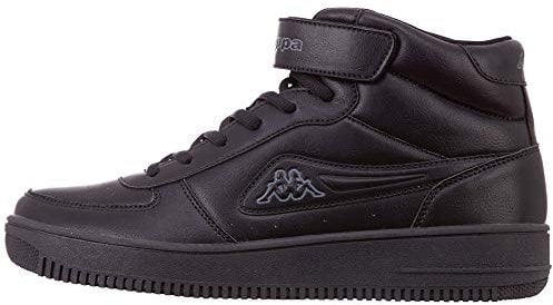 Kappa Bash Mid Sneaker a collo alto Unisex - Adulto, Nero (black/grey), 43 EU