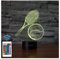 Comiwe Tennis (B) 3D Illusion Nachtlicht Spielzeug,Dekoration LED Nachttischlampe 16 Farben Ändern mit Fernbedienung,Weihnachten Deko Lampe Geburtstagsgeschenk Für Mädchen Jungen Kinder und Freunde