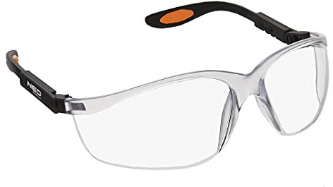 NEO Sicherheitsbrille Policarbonat weiß Linse Nylon Regulierrahmen