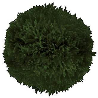 2 Bommeln/Wollbommeln/Pompons, 10cm mit einer großen Farbauswahl, Farbe:dunkelgrün