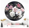 Grandora Wandtattoo Wandsticker Wohnzimmer Blumen Natur Wandaufkleber rund Schlafzimmer Tapete Wanddeko selbstklebend Wandbild Flur Orchideen Pflanzen DL703-2