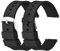 Cobee 2 Stück Silikon Uhrenarmbänder schnell lösbare wasserdichte weiche Uhrenarmbänder mit schwarzer oder silberner Edelstahlschnalle, kompatibel mit Smart Watch Sportuhren Armbändern (20mm)