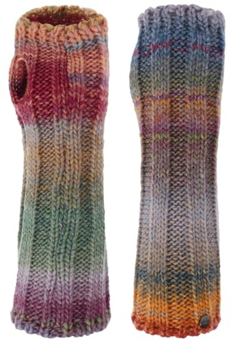 LIERYS Kalalita Stulpen - Strickform - Damenstrickstulpen mit Schurwollmix - Herbst/Winter - Made in Germany blau-grün One Size