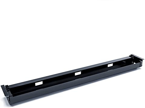 Actiforce® Premium Kabelwanne 120cm, abklappbar | Der Kabelkanal für effektives Kabelmanagement am Schreibtisch für Dein Büro | Kabelhalter (schwarz)