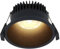 HOFTRONIC - Finn - LED Einbaustrahler Rund Schwarz - 2700K Warmweiß - 10 Watt 900 Lumen Dimmbar - IP44 Deckenstrahler für innen, außen, Badezimmer