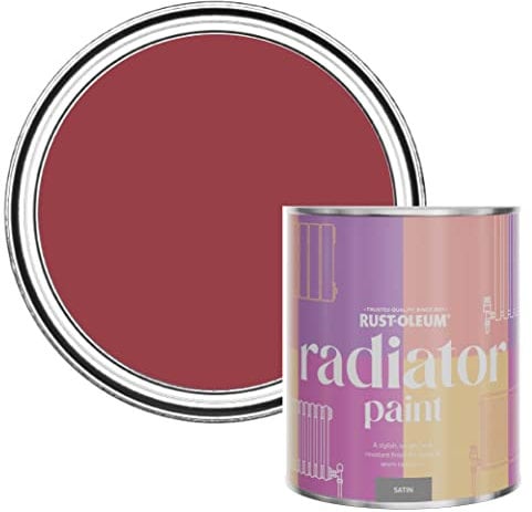 Rust-Oleum Red Heat Resistant Radiator Paint in Satin Finish - Soho 750ml