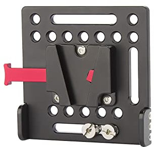 Nitze Piastra Batteria V Mount, V Mount Battery Plate con Viti da 1/4” - N21B
