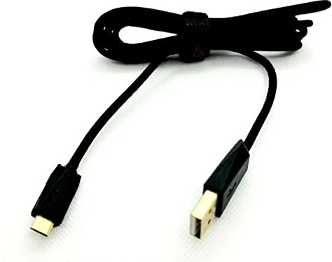 LZYDD USB-Ladekabel für ASUS ROG Gladius II Wireless G2 Spatha optische Gaming-Maus (schwarzer Micro-Port)