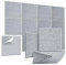 Akustische Paneele, AGPTEK 12 Packs Selbstklebende Akustische Paneele Schalldichte Graue Wandpaneele, 30 X 30 X 1cm Schalldichte Schaumstoffpaneele Hohe Dichte, Ideal für Büro und Heimstudio
