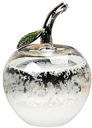 Wettervorhersage - Sturmglas Wetterstationen Glas Wettervorhersage Flasche Flüssiges Barometer Desktop Dekoration für Home Office Geschenk (Apfel)