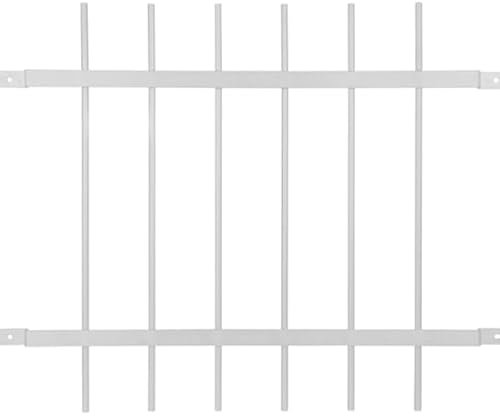 Alberts® Fenstergitter Friedberg f.Außenwand feuerverzinkt weiß BxH 940x740 mm