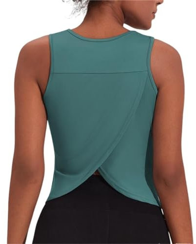 Weardear Damen Tank Top Sommer Sports Shirts Oberteile Frauen Open Back Tank Tops Training Racerback Fitness S-XXL