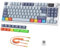 ATTACK SHARK K86 Mechanische Tastatur, 2,4G Wireless/BT5.0/USB-C Wired Gaming-Tastatur, 75% TKL 87 Tasten mit 1.2 TFT-HD-Farbdisplay und CNC-Knopf, RGB Backlit TTC-Hot-Swap PBT Keycap - BlauPro
