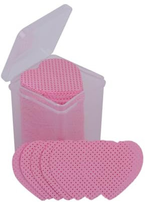 200Pcs Lint Free Nail Wipes Heart Shape Eyelash Extension Glue Wipes Non-Woven Fabric Lash Glue Wipe Nail Polish Remover Wipes Nail Glue Remover