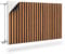 Muralo Radiator Cover, Magnetic Radiator Cover for Panel Radiators Made of Steel or Sheet Metal - Odourless and Safe for Health - Wooden Slats Width 120 cm x Height 60 cm